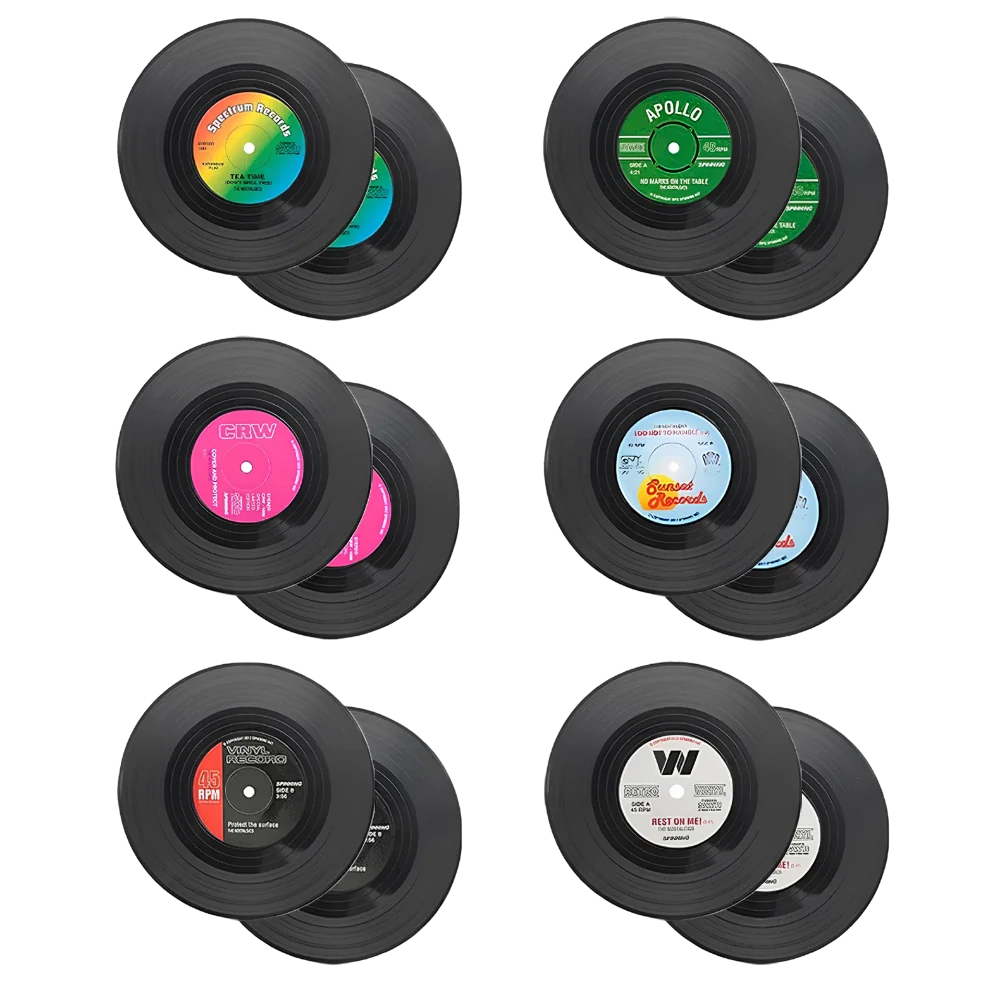 Vinyl Record Coasters