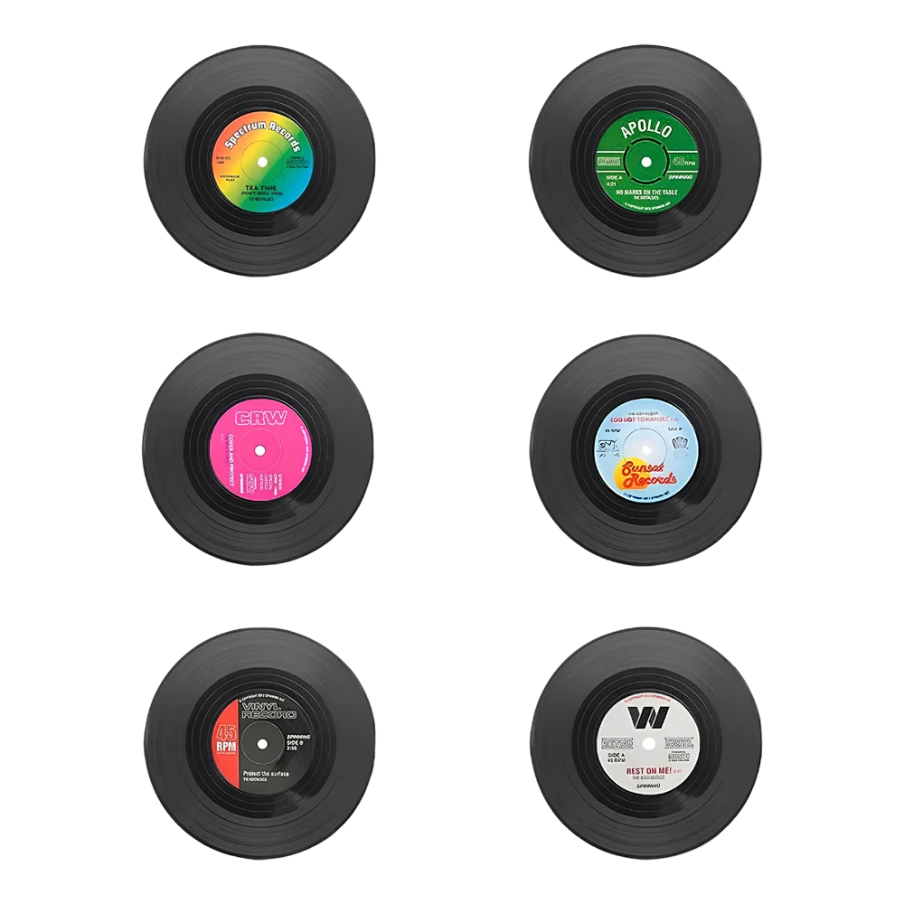 Vinyl Record Coasters
